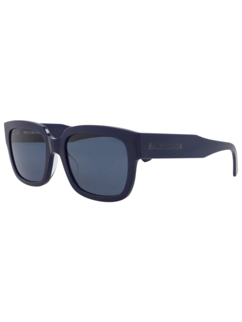 New Balenciaga Women's Sunglasses Square Rectangle Acetate Frame Unisex Blue